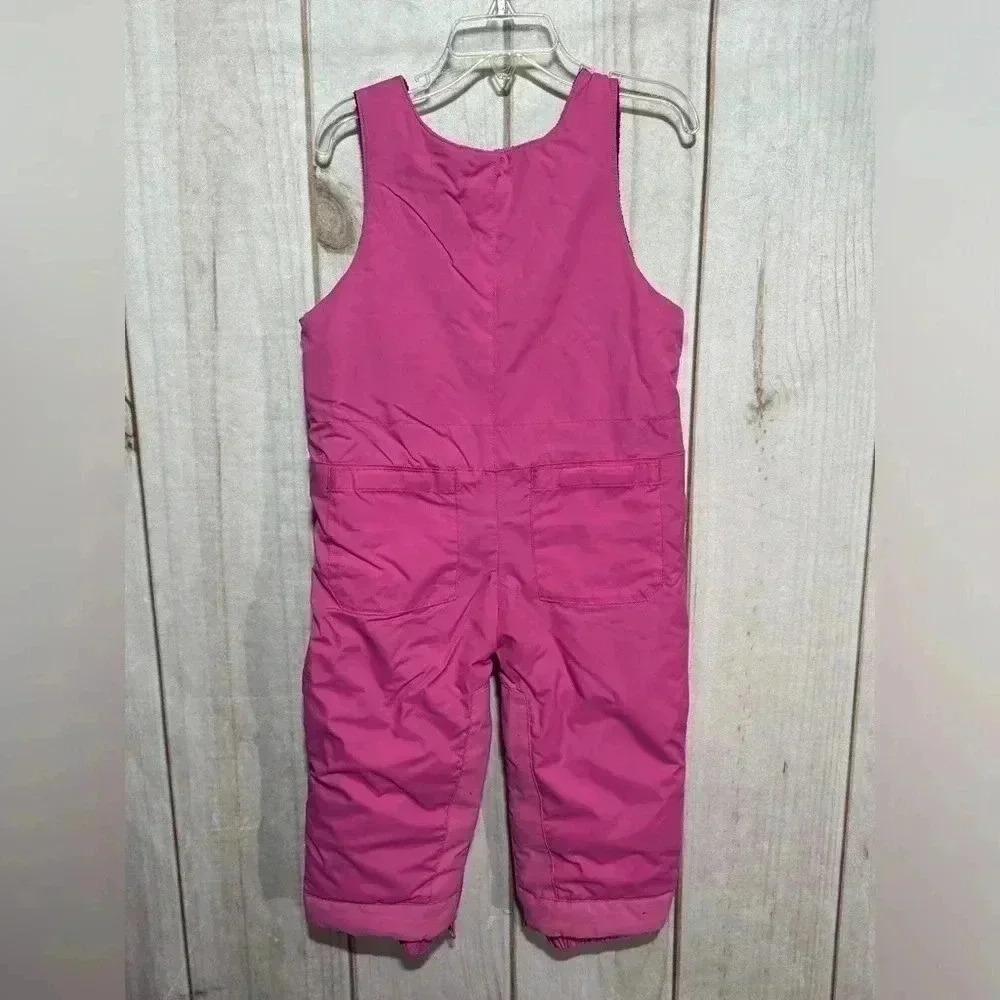 The Childrens Place Little‎ Girls Snow Pants Thermolite Pink Size 24m - Picture 2 of 5